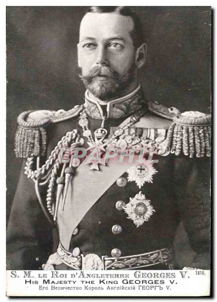S.M. O Rei da Inglaterra Georges V — Edição Patriótica de 1914 - Frente
