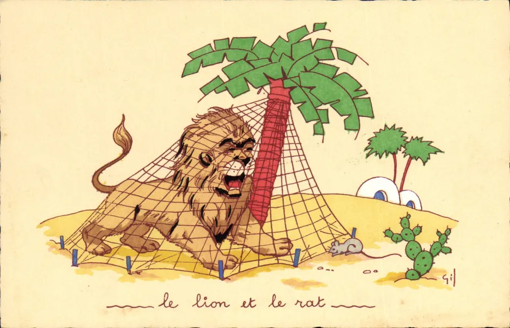 Der Löwe und der Ratte — Illustration von Gil — Edition - Vorderseite