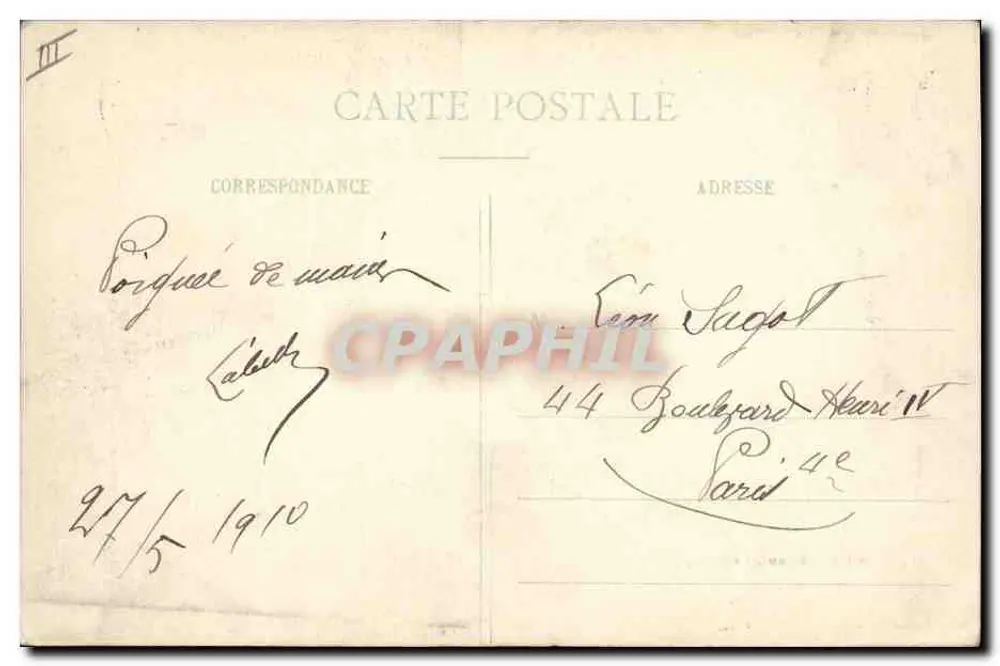 Campo de Châlons - A Sopa — Livraria Militar Guérin, Mourmelon - Verso