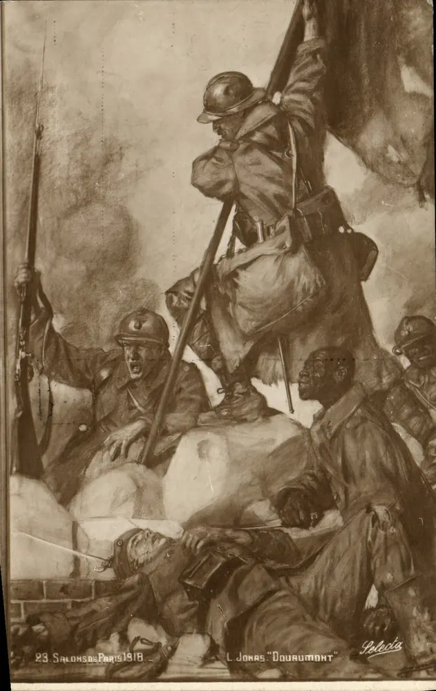 Batalha de Douaumont — 23 Salões de Paris 1918 — L. Jonas — Editor Polocla - Frente