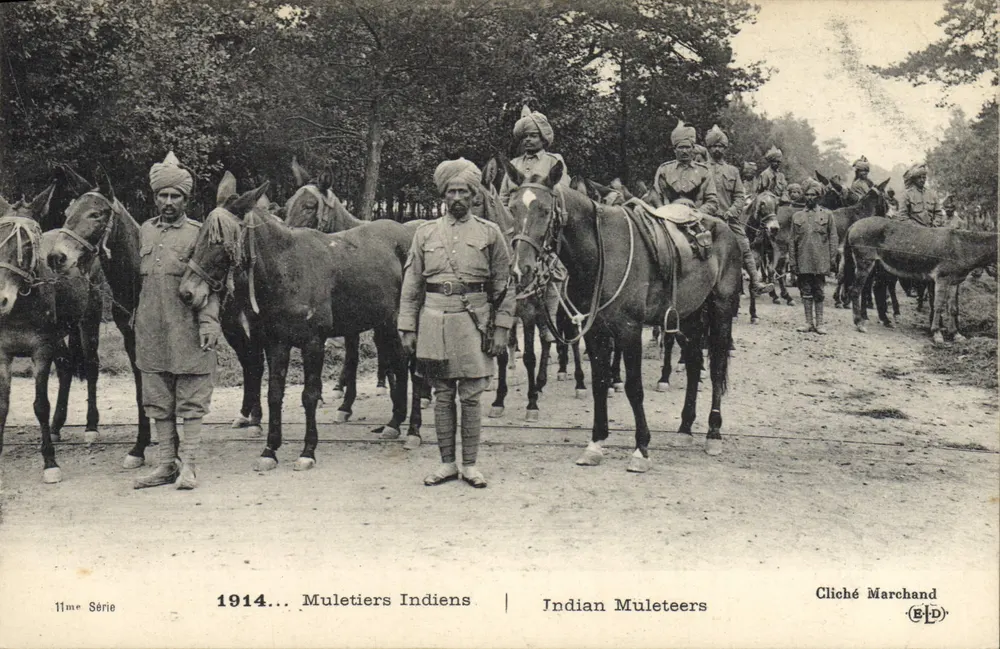Muletários Indianos — 11ª Série — Cliché Marchand - Frente