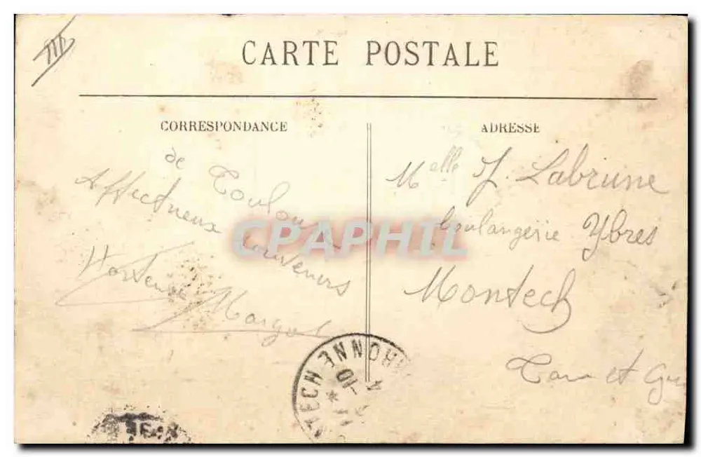 Hindu-Truppen — Der Krieg 1914 in Toulouse — 3. Serie Nr. 4 — Historische Ausgabe der alten Fotografie Provost, 15 rue Lafayette, Toulouse - Rückseite