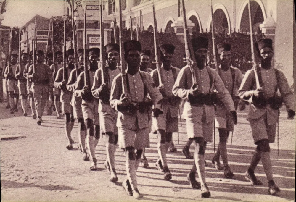 Kolonialtruppen — (Sepoys Indiens) — Georges Lang, Paris - Vorderseite