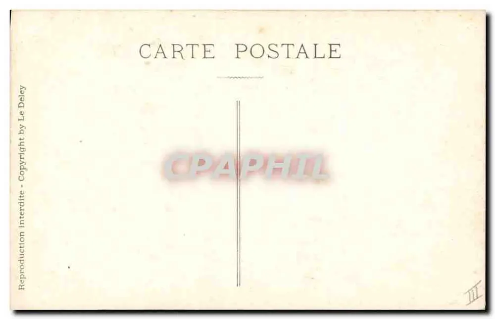 Der Tag der Taube — Akt III — Verlag Le Deley, Nr. III - Rückseite