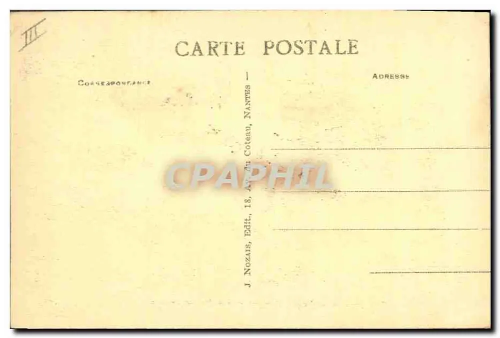 Noirmoutier (Vendée) — Os Marais Salants — J. Nozaus, Edição 18, Av. du Coteau, Nantes - Verso