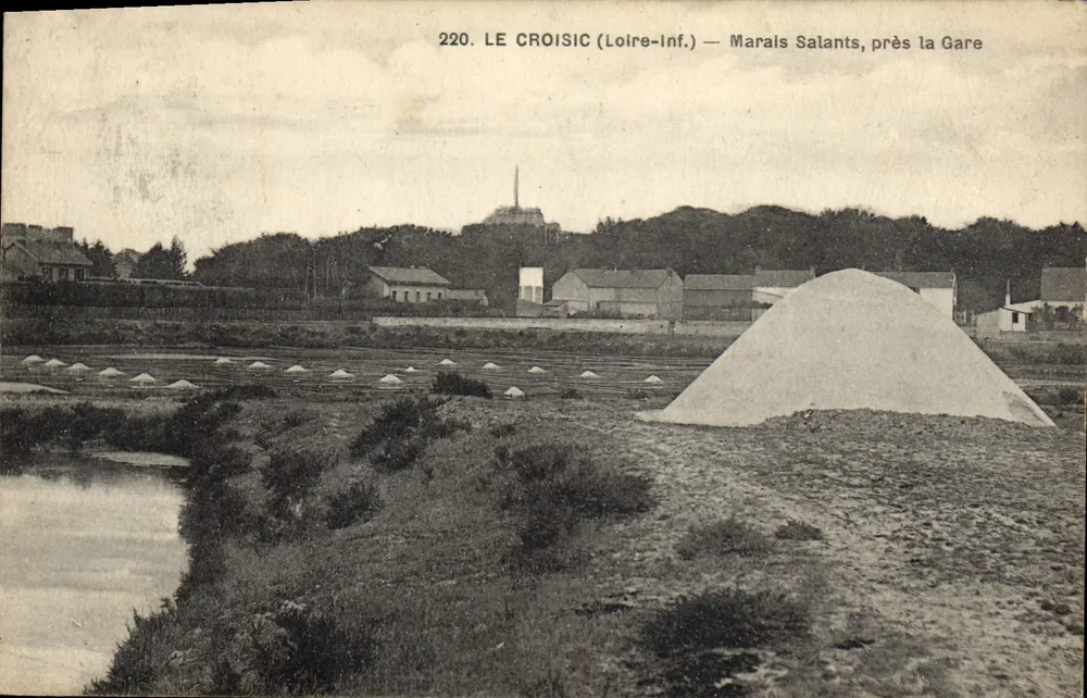 Le Croisic (Loire-Inf.) — Salzseen, in der Nähe der Station — Verlag: Chauvin Imp. Nantes, Nr. 220 - Vorderseite