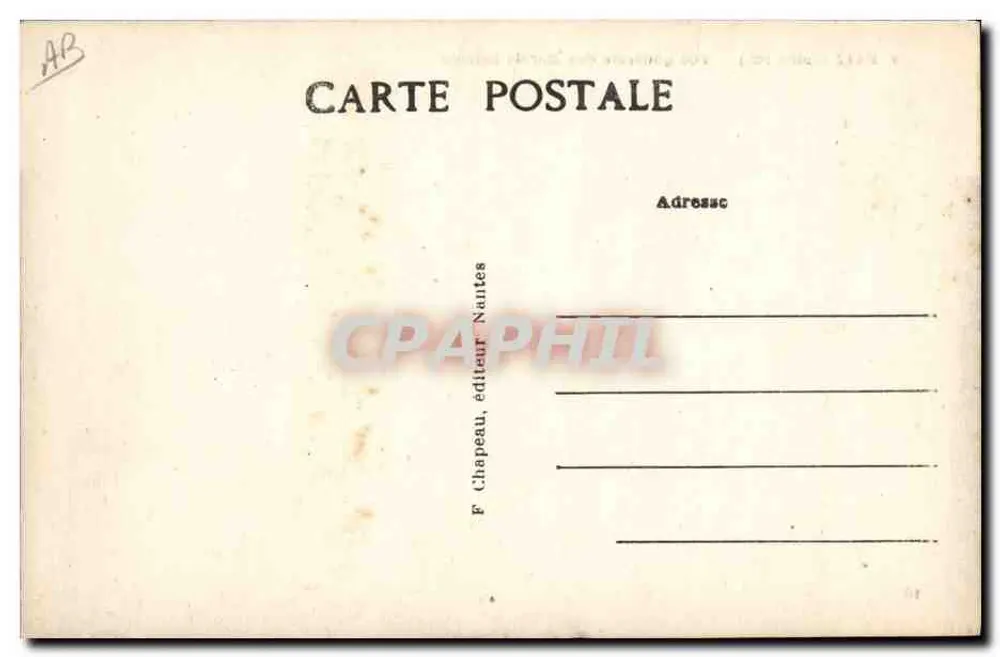 Batz (Loire-Inf.) — Vista geral dos Marais Salants — E. Chapeau, editor Nantes - Verso