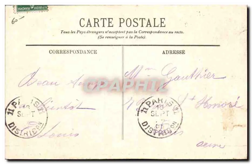 Les Sables-d'Olonne — Os Marais Salants — Edição A. Hublin - Verso