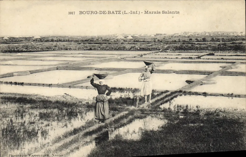Bourg-de-Batz (L.-Inf.) - Marais Salants — Fototipia Vasselier, Nantes, n° 1017 - Recto