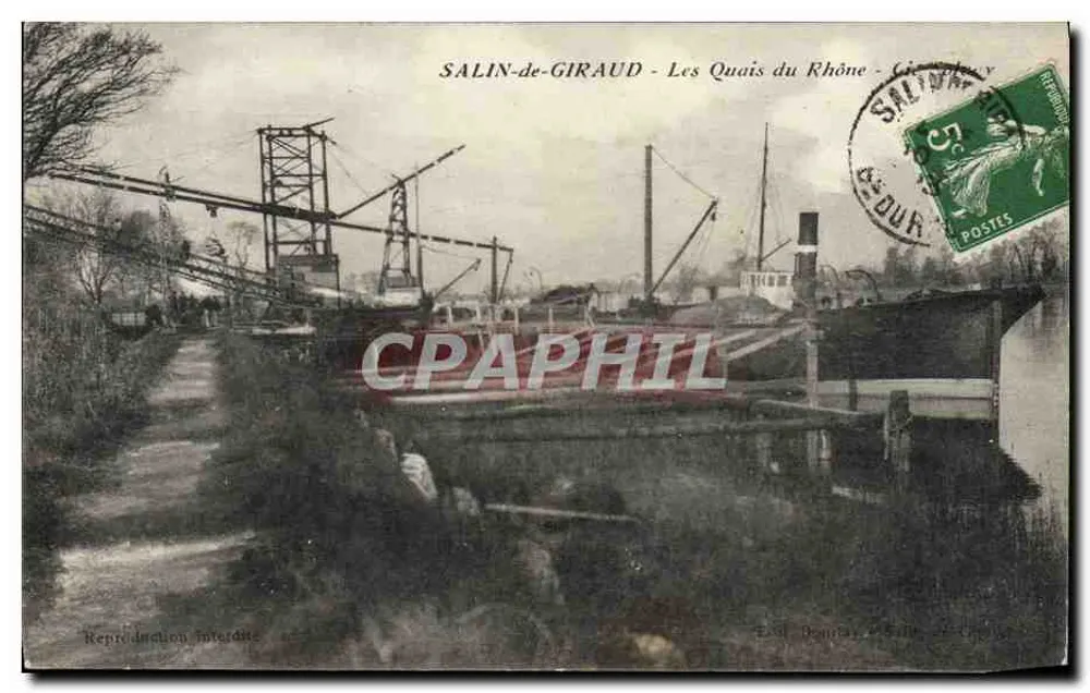 SALIN-de-GIRAUD - Die Ufer des Rhône - Éd. Dour - Vorderseite