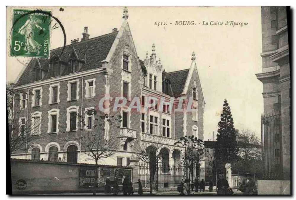 Bourg - La Caisse d'Epargne — anoniem uitgever, nr. 6512 - Voorkant