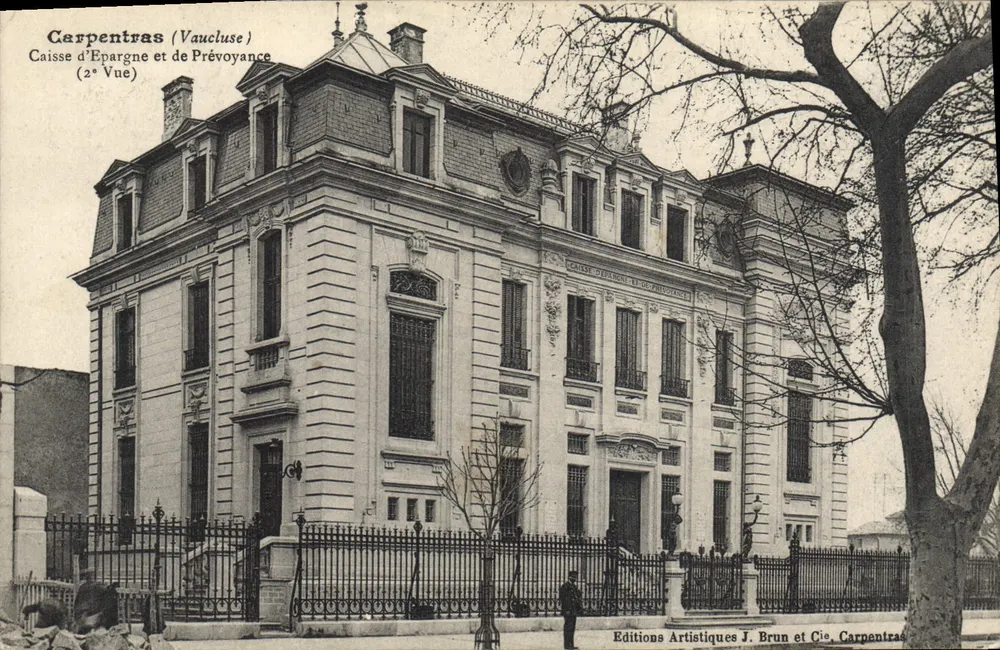 Carpentras (Vaucluse) — Sparkasse und Vorsorgekasse — Künstlerische Ausgaben J. Brun et Cie, Carpentras - Vorderseite