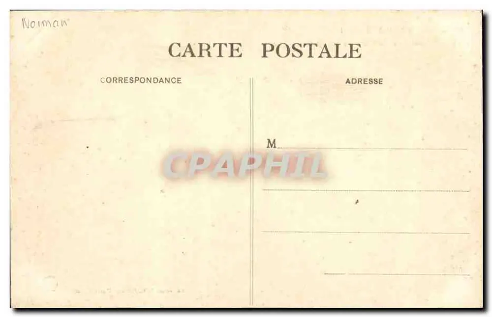 Die pittoreske Niedernormandie — Gruppe von Fischern, die ihre Leinen vorbereiten — Sammlung L. G. Saint-Pierre-Église - Rückseite