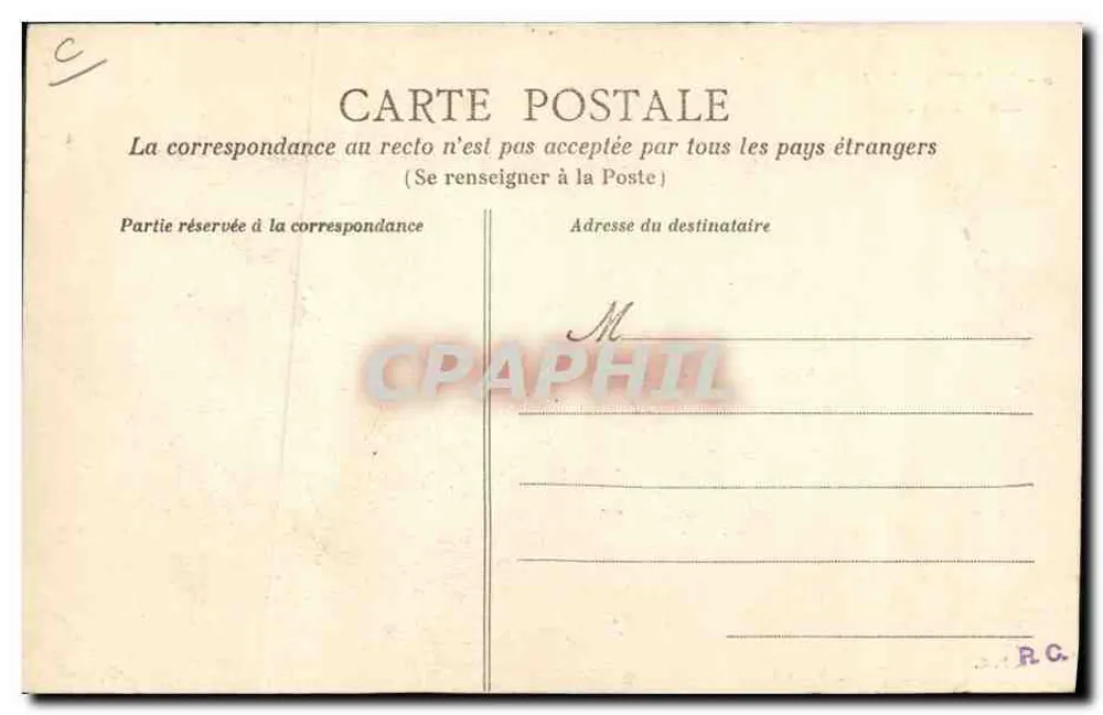 Interior de uma rendeira — No País Normando — G.P.D. - Verso