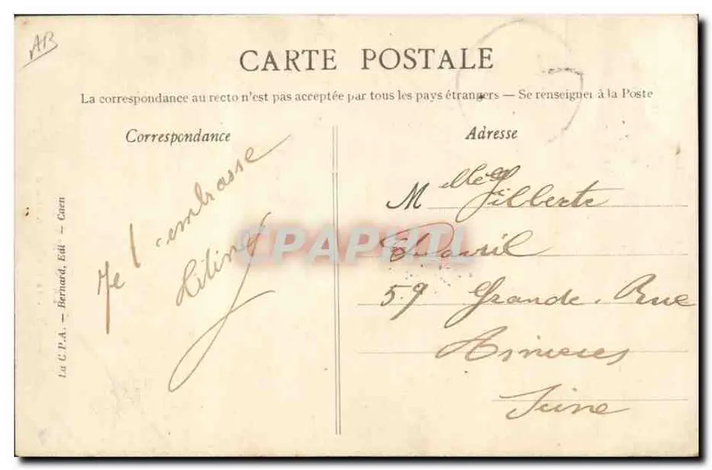 O bom garç Normando — A Normandia 70 — Editor Bernard, Cien - Verso