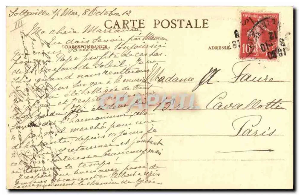 Trajes Normandos — St-Valéry-en-Caux — C.V. 29 — Editor C.V. - Verso