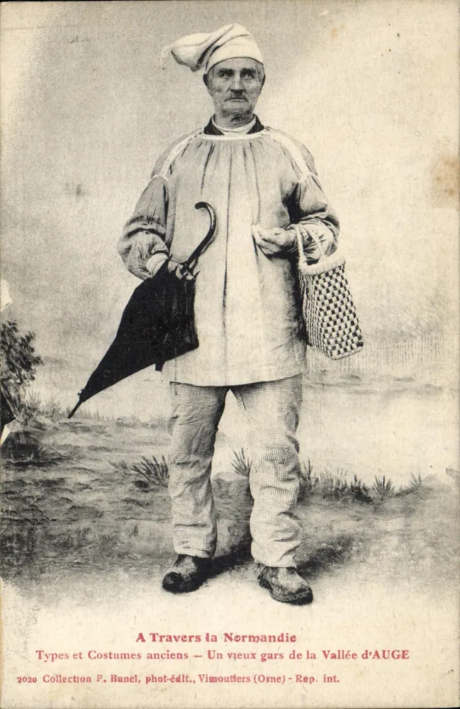 Ein alter Mann aus der AUGE Valley — Durch die Normandie — Sammlung P. Bunel, Fotoverlag, Vimoutiers (Orne) - Int. Rep. - Vorderseite