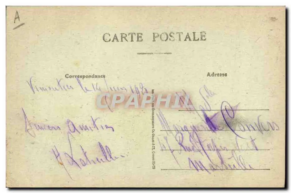 Ein alter Mann aus der AUGE Valley — Durch die Normandie — Sammlung P. Bunel, Fotoverlag, Vimoutiers (Orne) - Int. Rep. - Rückseite