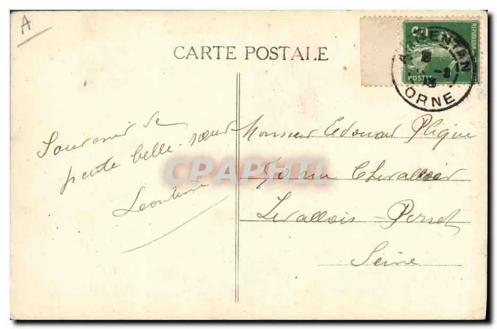 Mulher com coifa normanda — Coutances — Coleção P. Bunel, fot.-edit., Vintoutiers (Orne) — rep. int. n°2453 - Verso