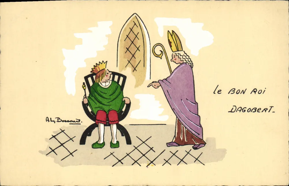Der gute König Dagobert — Karikatur — Aly Bossaunt - Vorderseite