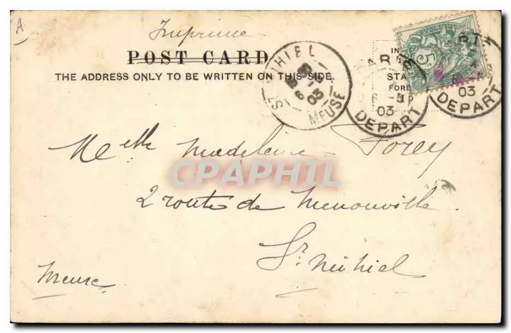 Union Jack — retrato de Eduardo VII e Alexandra — editor Nilsson-London - Verso
