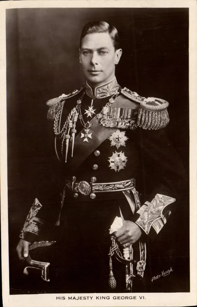 Sua Alteza Real o Rei George VI — Foto Vanddyk — British Manufacture - Frente