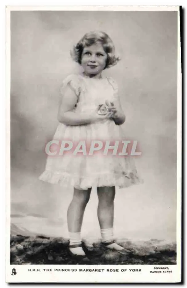 H.R.H. Die Prinzessin Margaret Rose of York — Fotografisches Portrait — Copyright Marcus Adams - Vorderseite