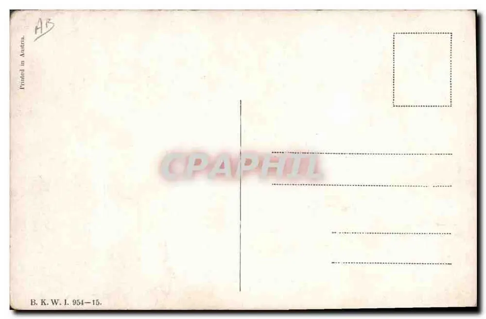 Specter von Tieren — geisterhafte Schlafszene — Verlag B. K. W. I. 954-15 - Rückseite