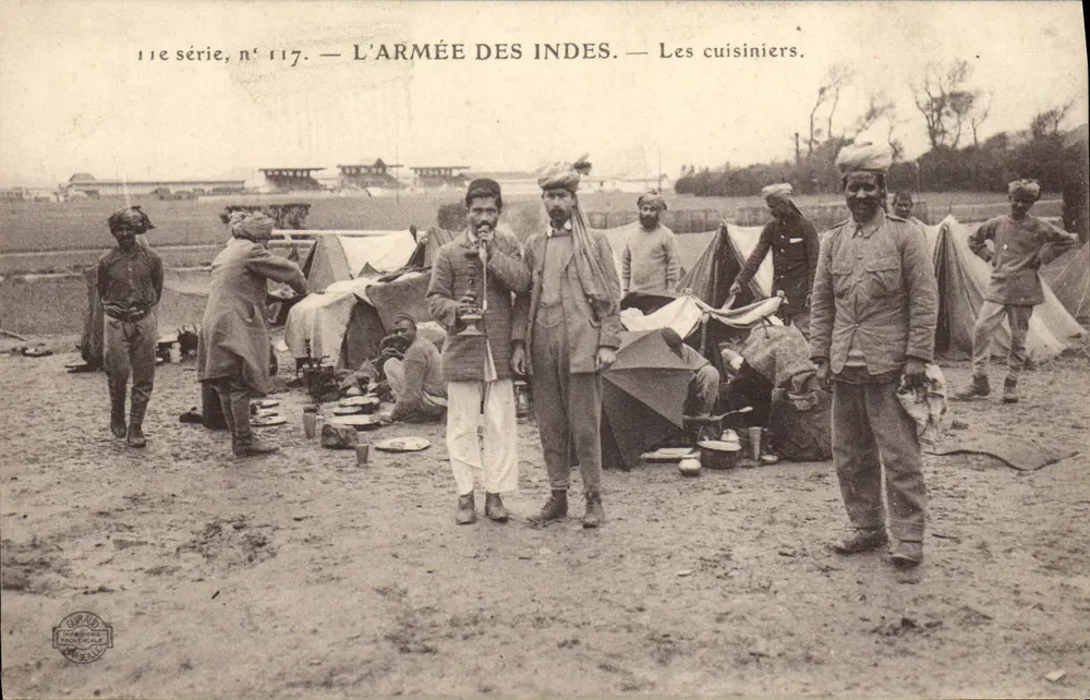 DIE INDIANISCHE ARMEE — Die Köche — Guérin & Provençale, 11. Serie Nr. 117 - Vorderseite
