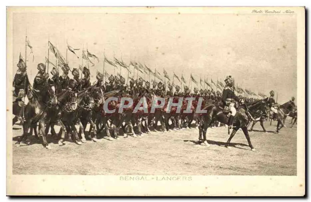 Bengal Lancers — Cartão Postal Tuck's No. 4319 - Frente