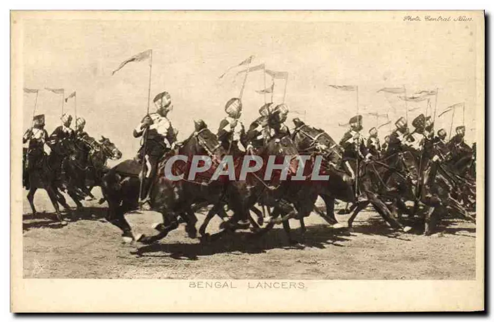 Bengal Lancers — Foto Central Albin — Tuck's Post Card No. 4319 - Frente