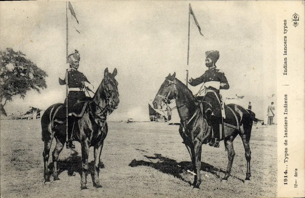 Tipos de lanciadores indianos — 1914 — Série 12 — editor (e.l.p.) - Frente