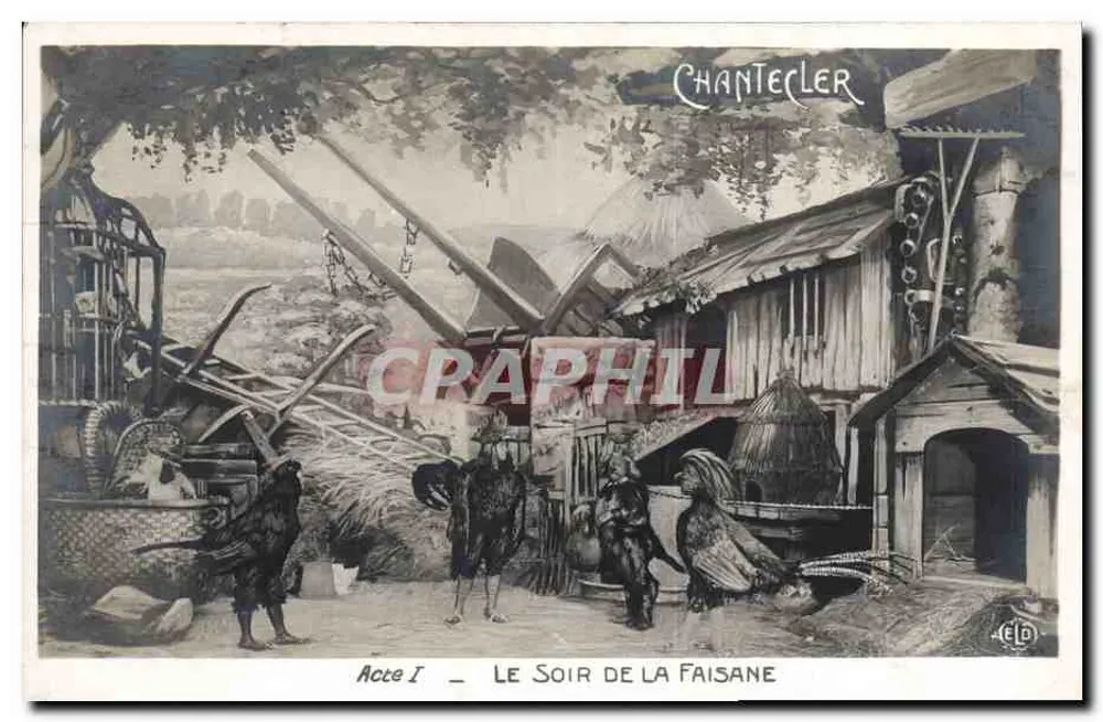 Chantecler — Akt I — Le Soir de la Faisane — Chantecler - Vorderseite