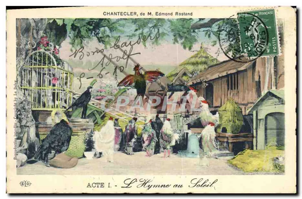 Chantecler, von Herrn Edmond Rostand — Akt I. Hymne an die Sonne — Edition Le Joly - Vorderseite