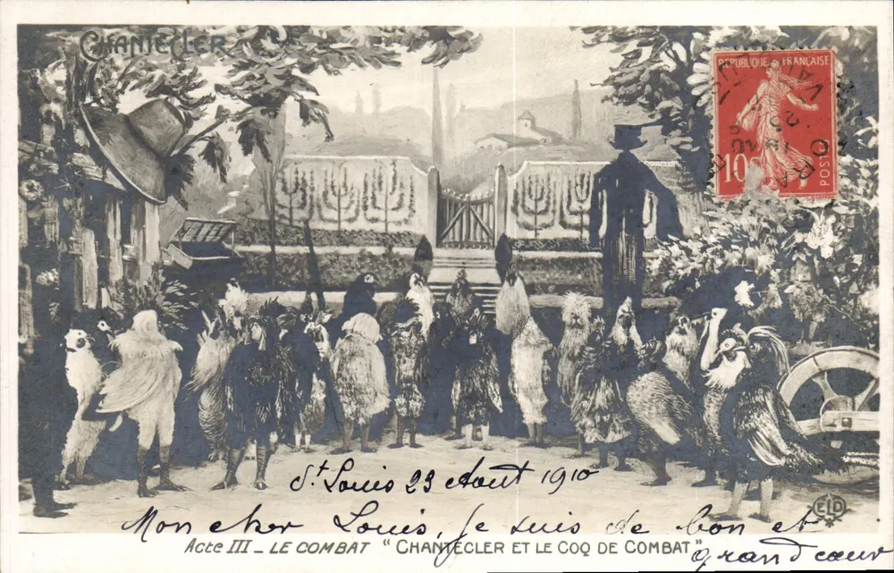Saint-Louis — Akt III: Der Kampf "Chantecler und der Kämpfende Hahn" — Chantecler, Verlag - Vorderseite