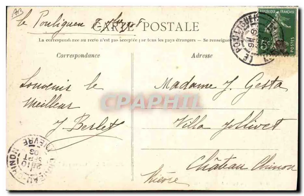 Eine Hochzeit in Bourg-de-Baltz — Ao Pays du Sel — veröffentlicht von Héloïse Pugna & Cie, Nantes - Rückseite