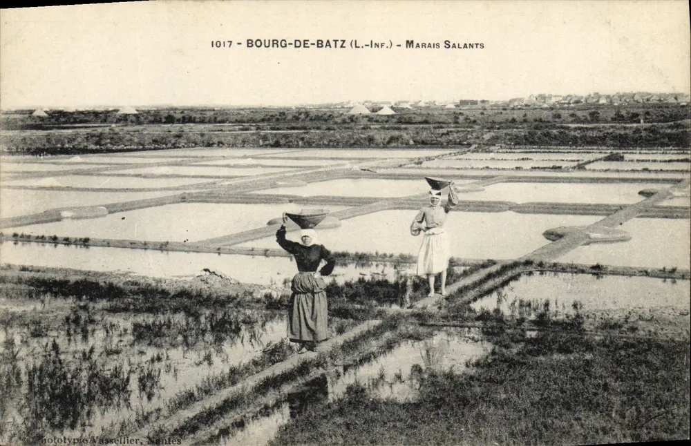 Bourg-de-Batz (L.-Inf.) — Marais salants — Fototipia Vassellier, Saintes - Frente