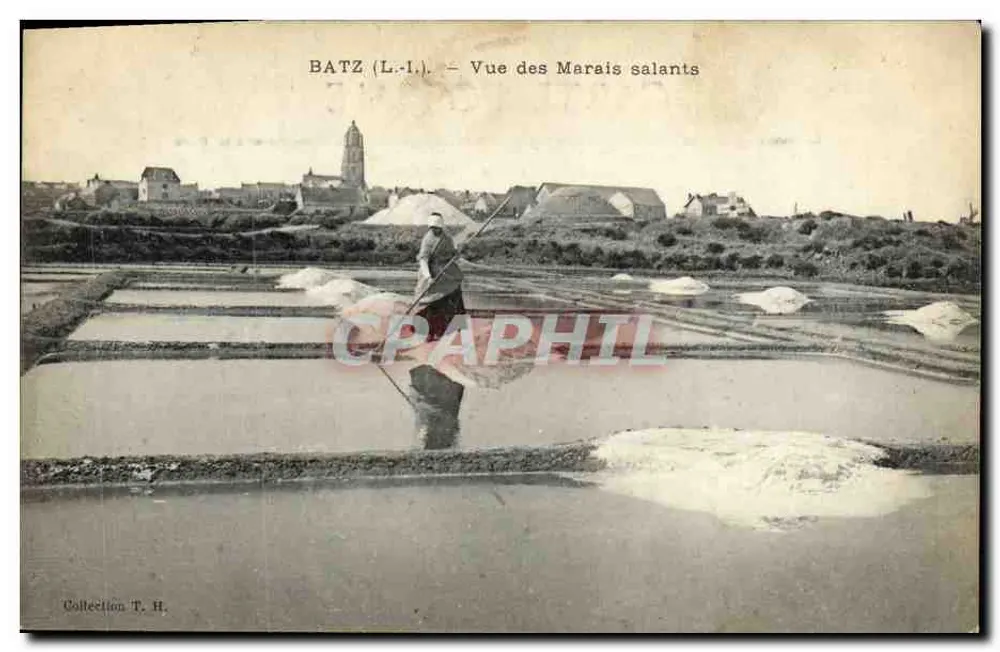 Batz (L.-I.) — Vista dos Marais Salants — Coleção T. H. - Frente