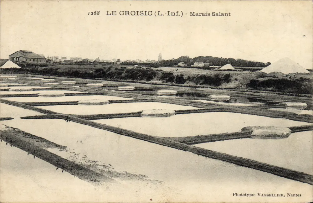 Le Croisic (L.-Inf.) - Marais Salant — Fototipia Vasseillier, Nantes, n° 1268 - Frente