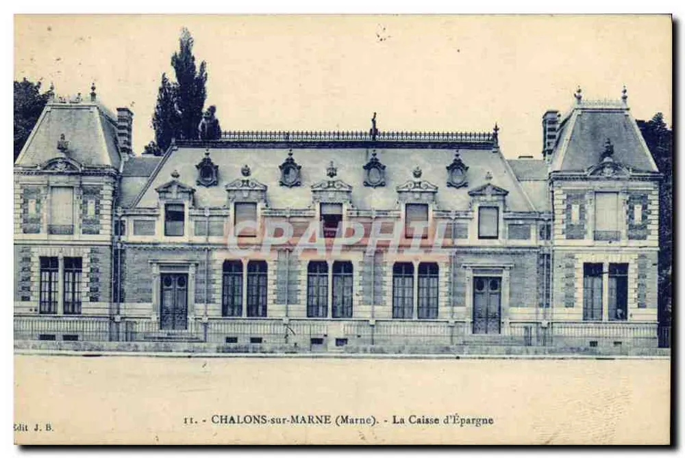 Chalons-sur-Marne — A Caixa de Poupança — Edit J.B. - Frente