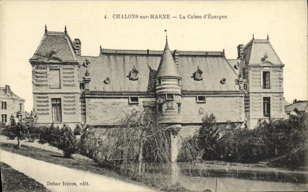 Chalons-sur-Marne — A Caixa de Poupança — Debar frères, ed. n°4 - Frente
