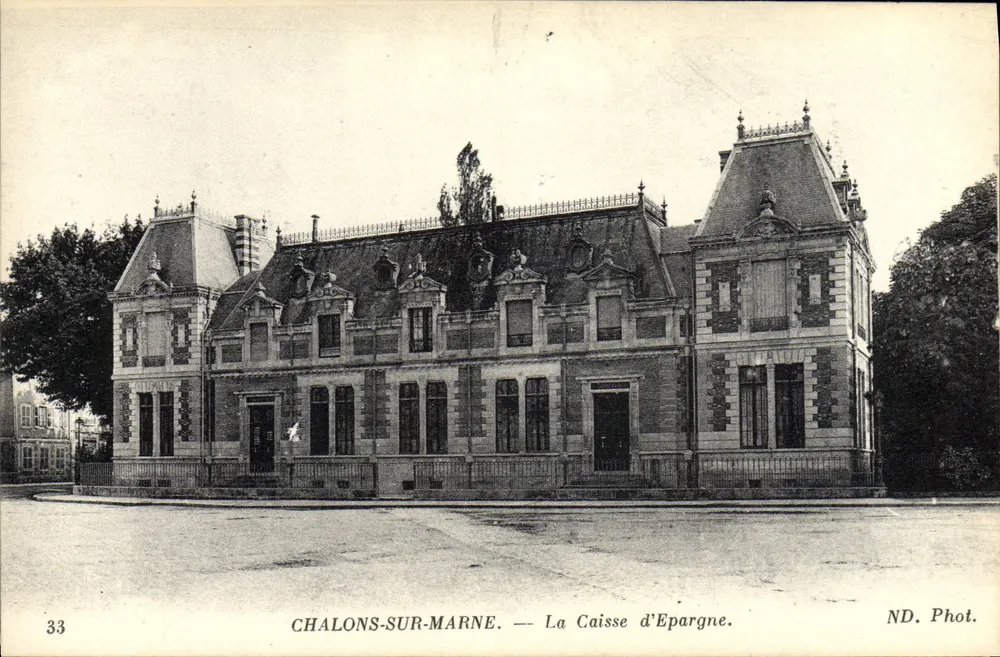 Chalons-sur-Marne — La Caisse d'Epargne — ND. Fot. - Anverso
