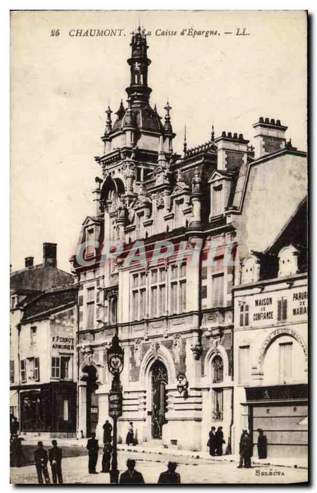 Chaumont — A Caixa de Poupança — LL. — Selçova - Frente