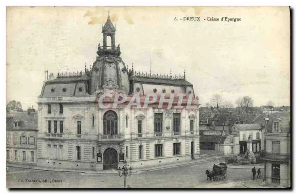Dreux - Caixa de Economia — Ch. Foucault, editor, Dreux - Frente