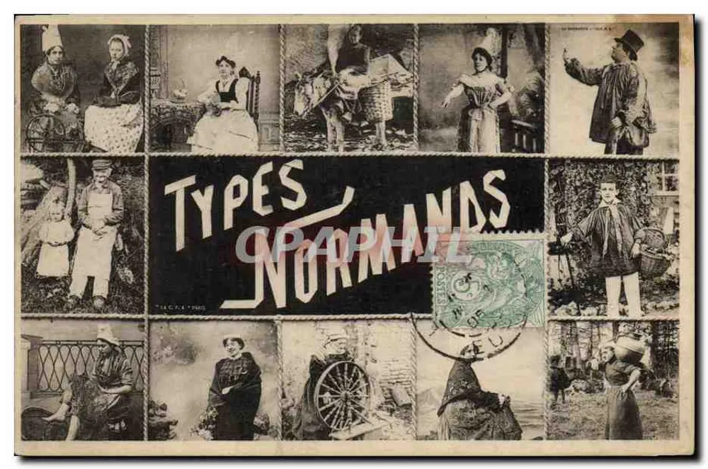 Tipos Normandos — coleção de retratos — editor T. C. R. A. T. H. O. S. - Frente