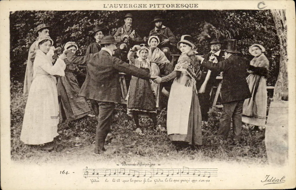 Bourrée z Auvergne — Pittoreska Auvergne — Ideal, n°164 - Awers