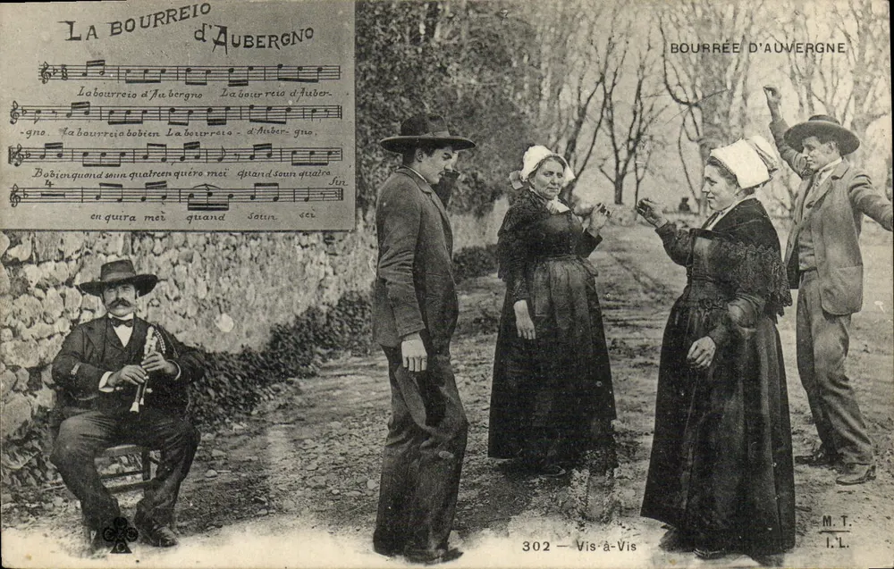 Bourrée da Auvergne — Dança folclórica — Vis-à-Vis, n°302 - Frente