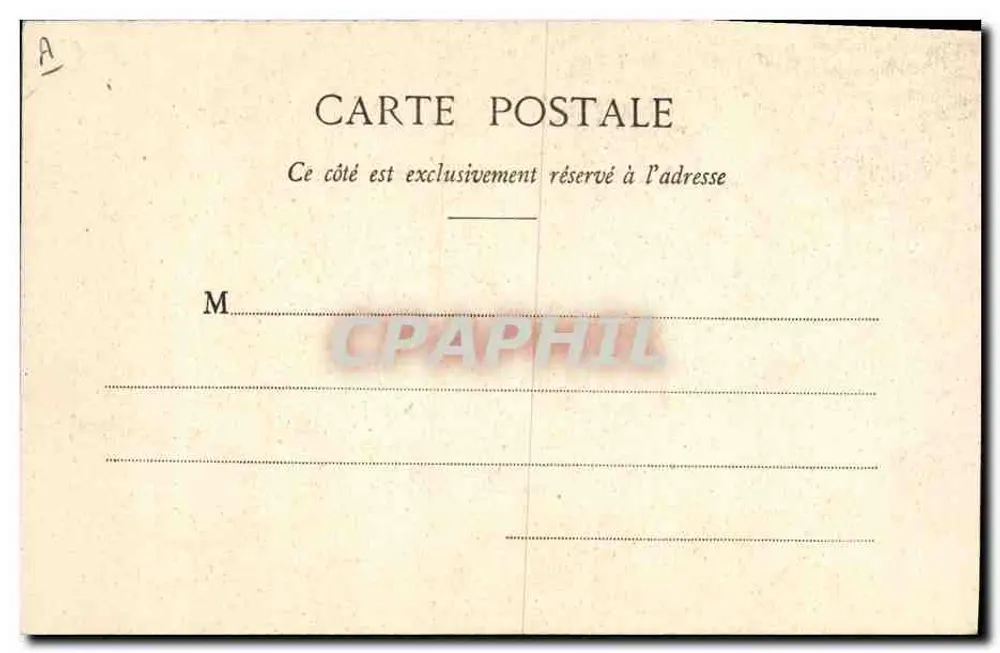 AUVERGNE - A Montagnarde — cena de dança tradicional — Lab. Bongé-Béal, rue de l'Écu, Clermont-Ferrand - Verso