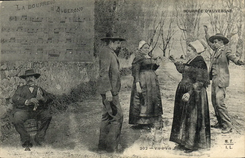 Bourrée d'Auvergne — Vis-à-Vis — M.T. I.L. n°302 - Frente