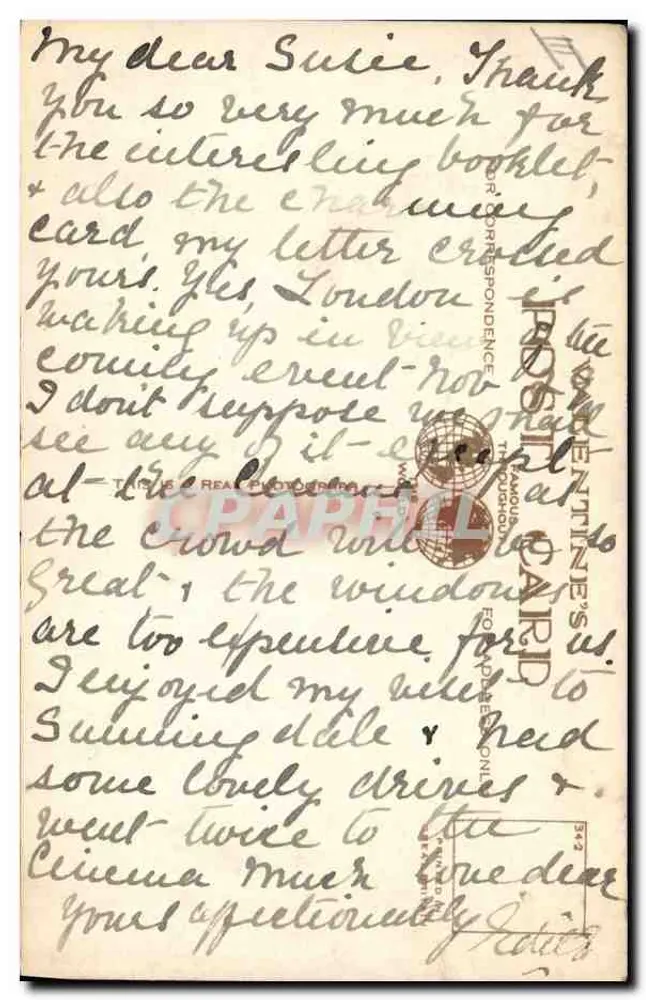 Sua Alteza Real o Príncipe George — retrato oficial — Hay Wrightson, Londres - Verso